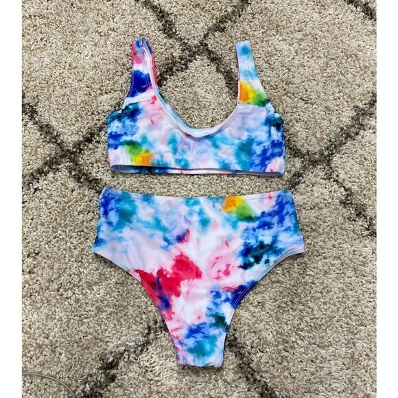 Bombshell Tie Dye Bikini Swimwear Size Medium NWOT - Picture 3 of 6